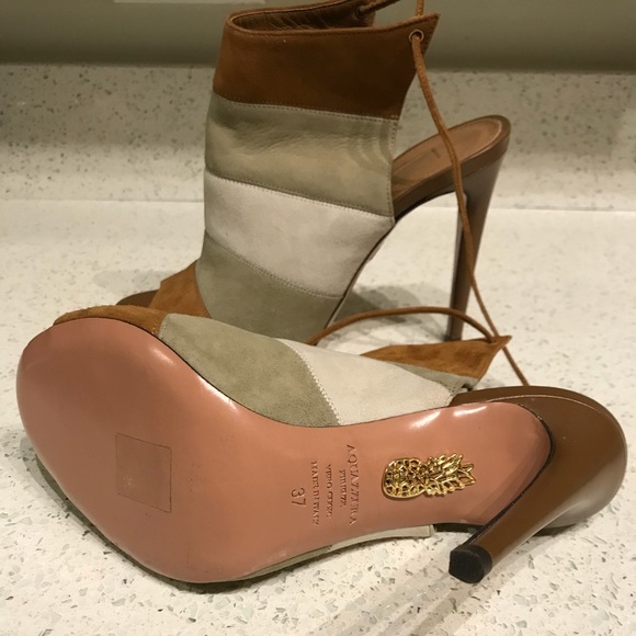 Aquazzura Colorblock Heeled Sandals - Picture 4 of 4